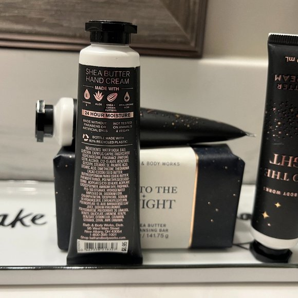 Bath & Body Works Bundle INTO THE NIGHT Shea Butter Hand Cream, Cleansing Bar - Picture 3 of 3